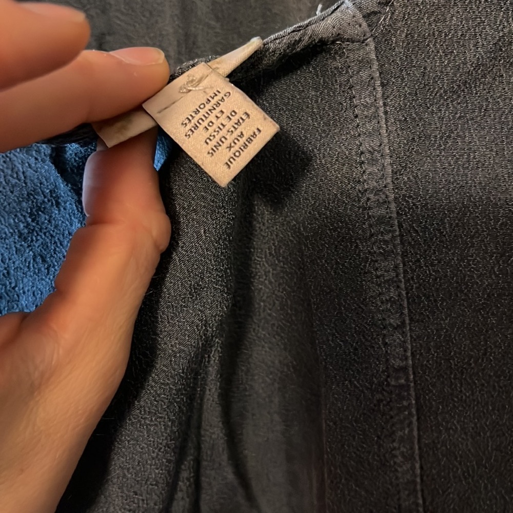 Rayon dress chambray/gray color with pockets by Holding Horses - Picture 6 of 8
